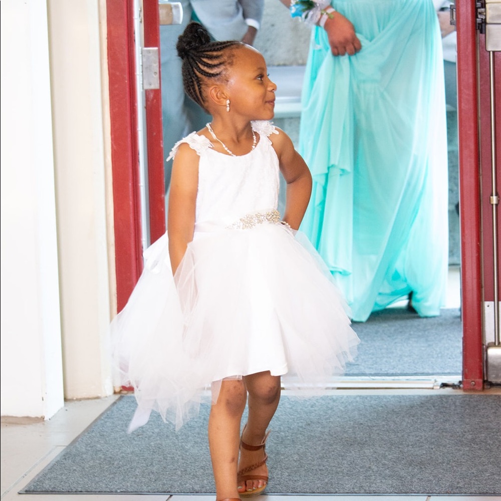 A flower girl dress
